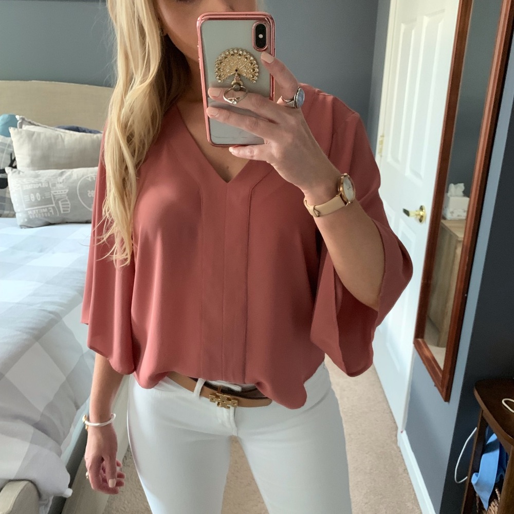 Beautiful Rust Rose Colored Blouse
